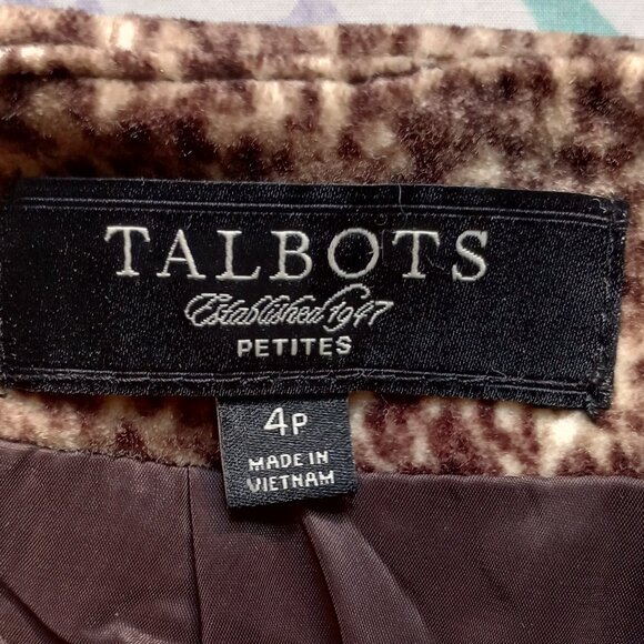 TALBOTS leopard print mini skirt size 4 petite - Picture 4 of 4